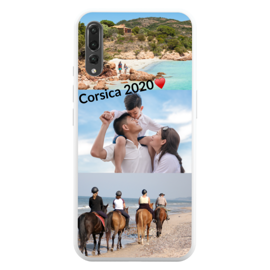 Coque Texte et 3 Photos Huawei