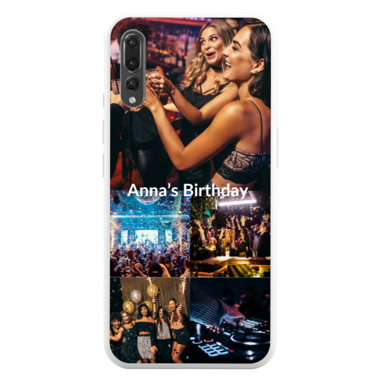 Coque Texte et 5 Photos Huawei