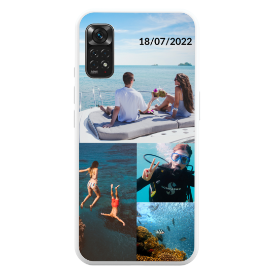 Coque Texte et 4 Photos Xiaomi