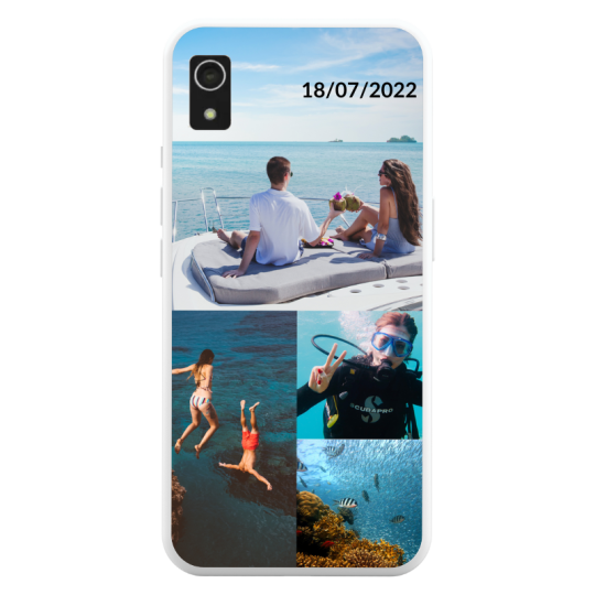 Coque Texte et 4 Photos Sony