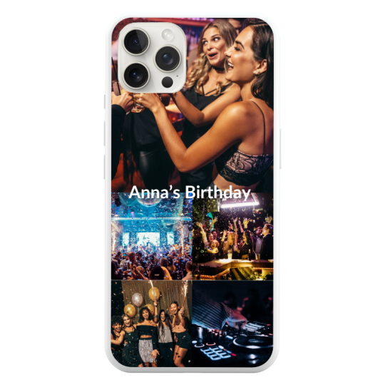 Coque Texte et 5 Photos Iphone