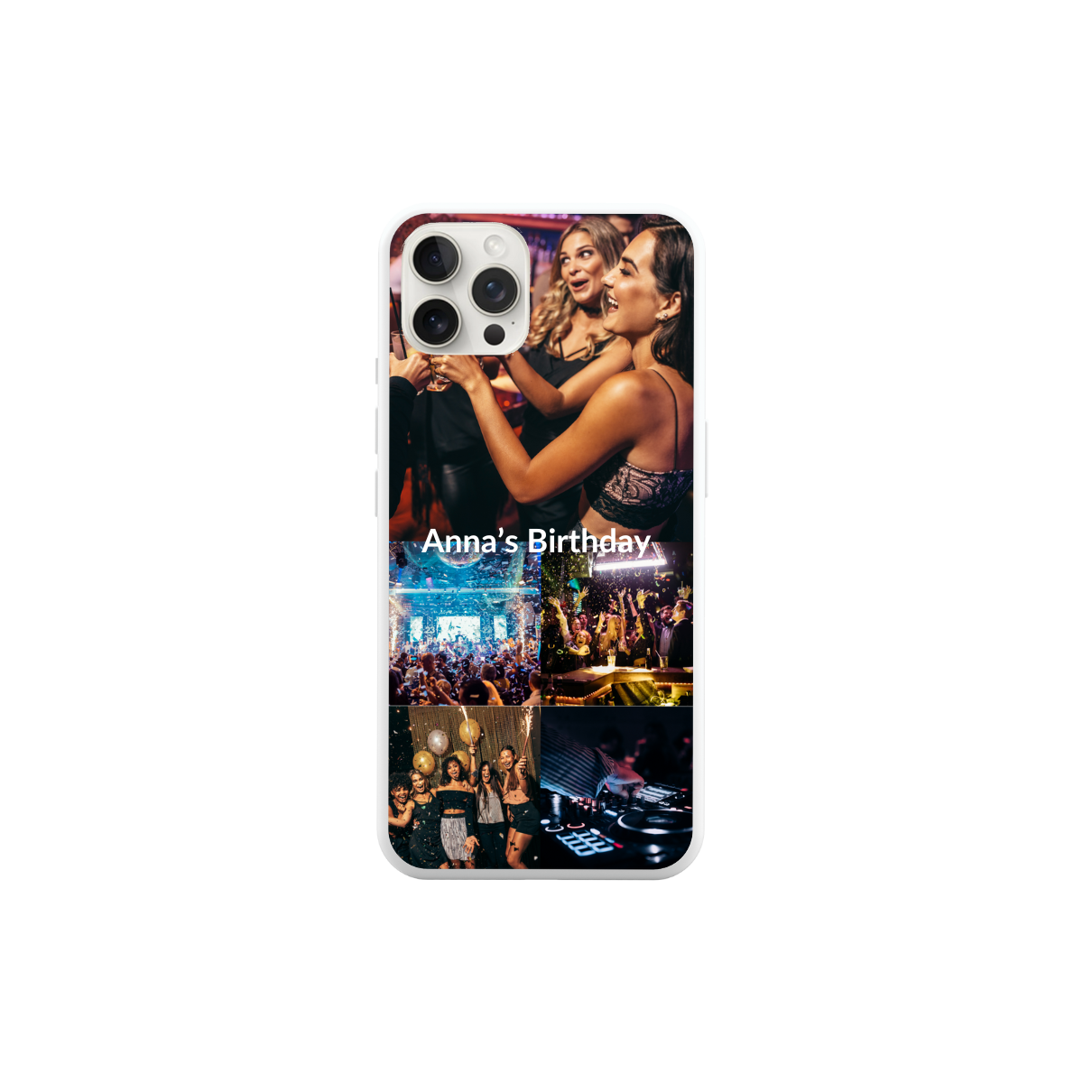 Coque Texte et 5 Photos Iphone