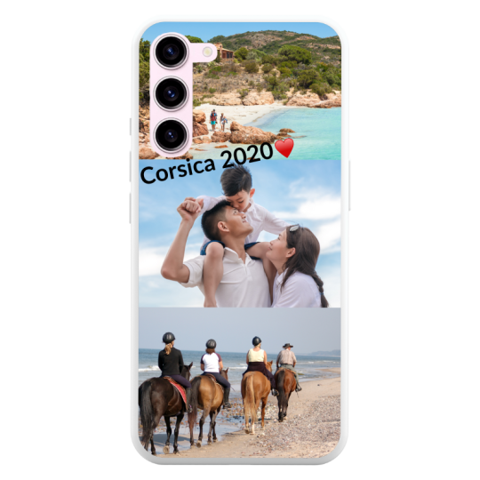 Coque Texte et 3 Photos Samsung