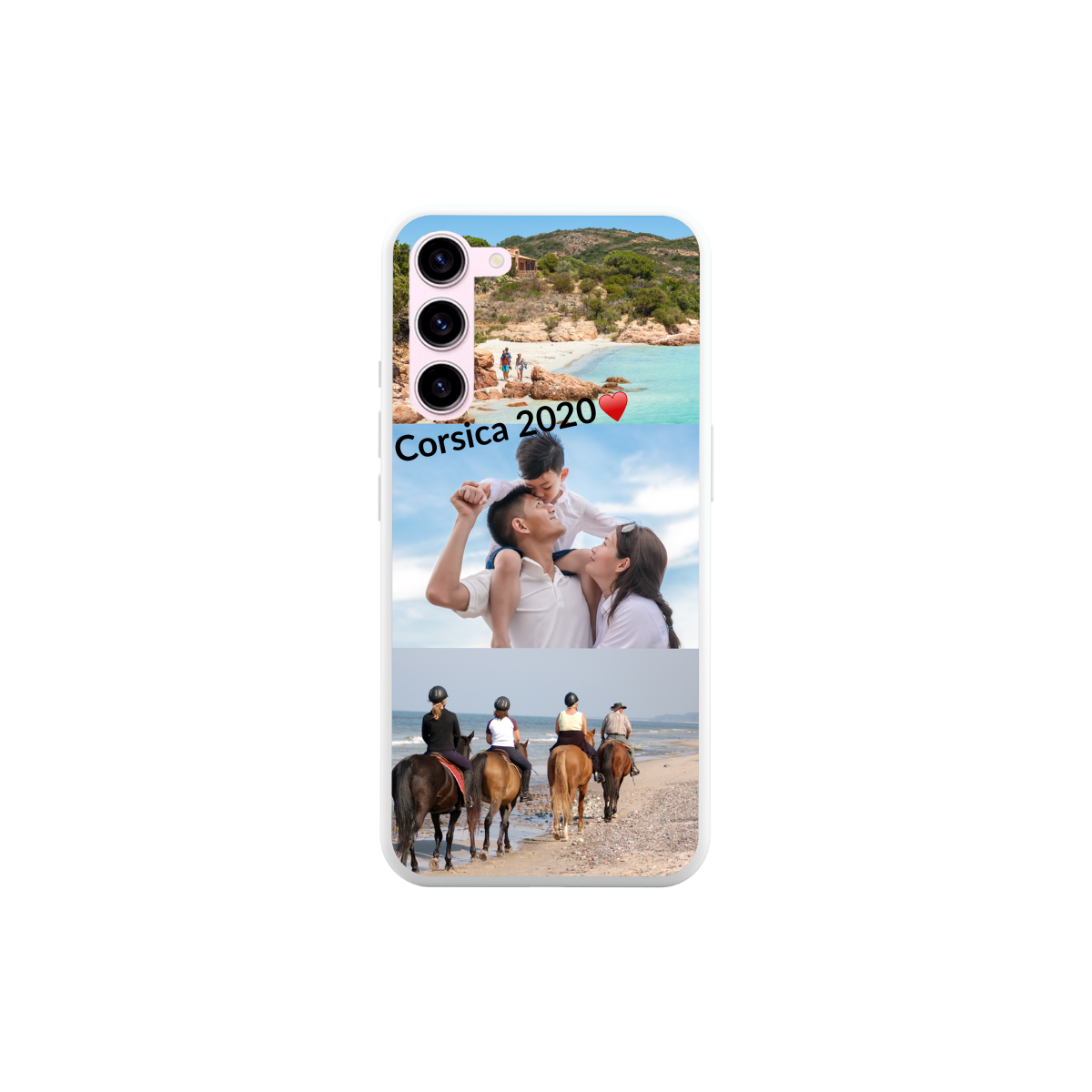 Coque Texte et 3 Photos Samsung