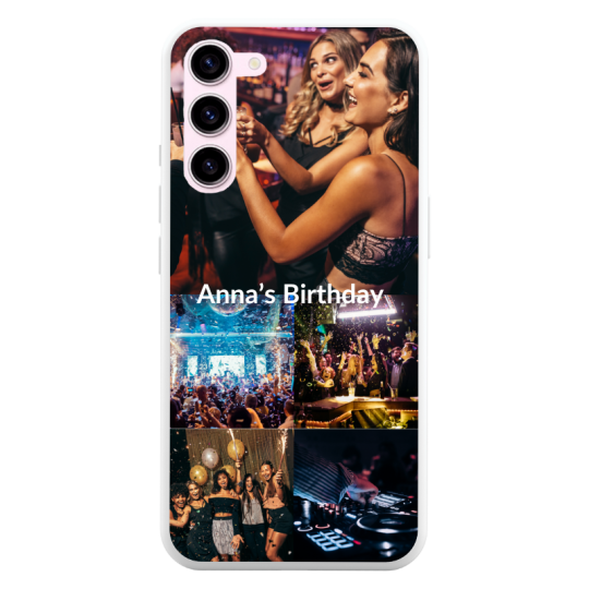 Coque Texte et 5 Photos Samsung