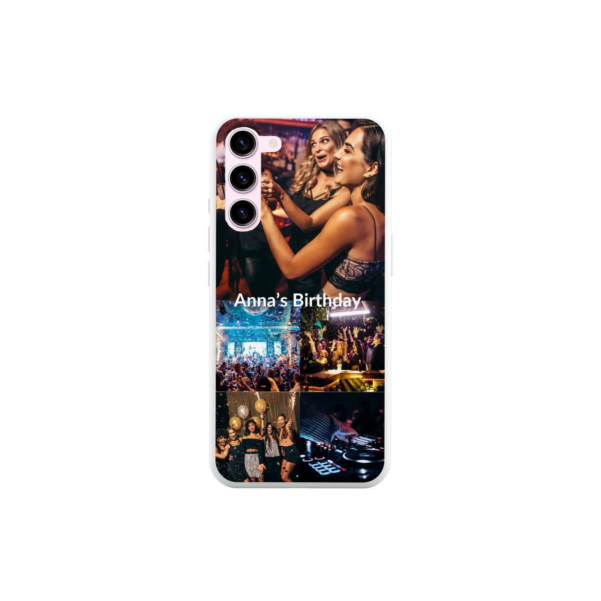 Coque Texte et 5 Photos Samsung